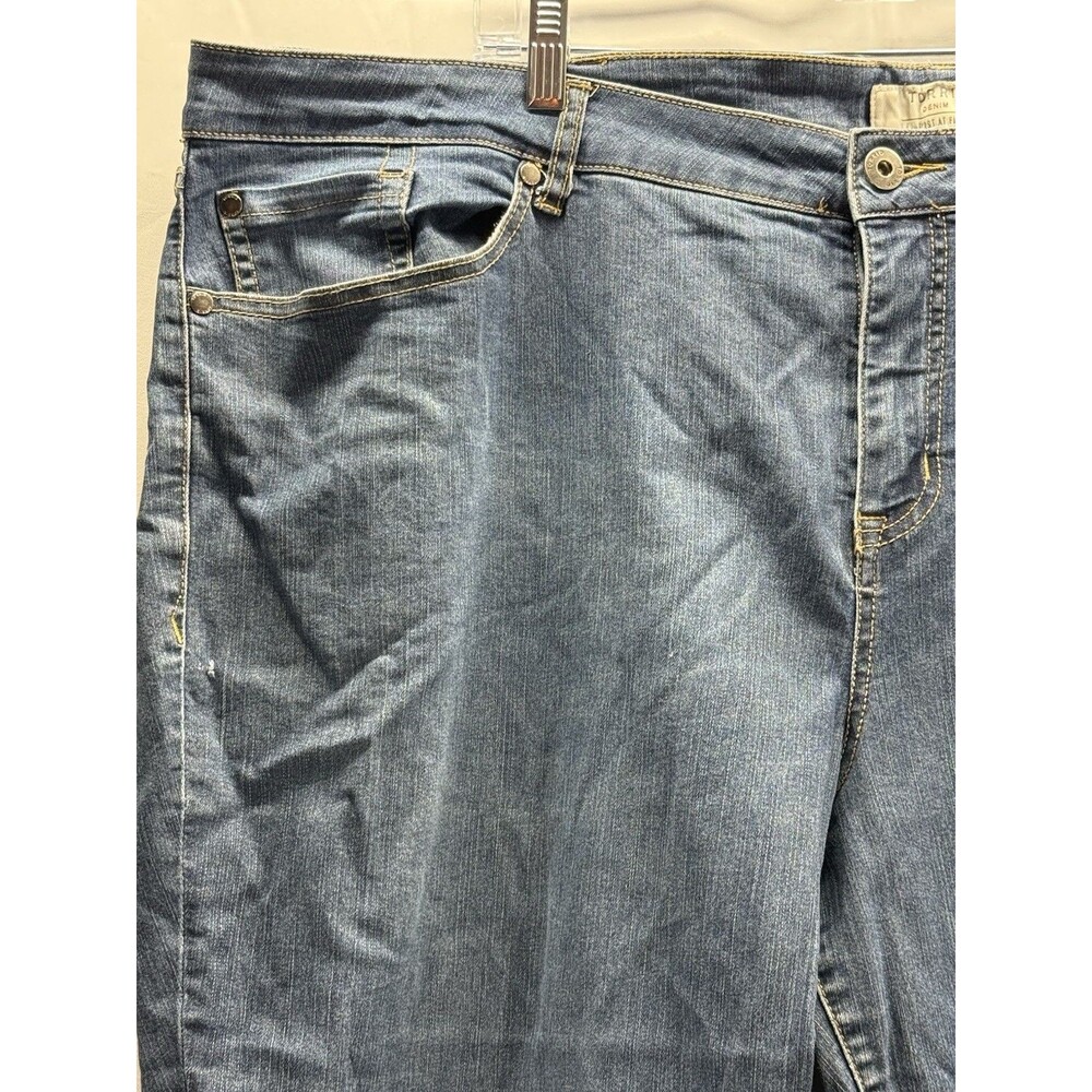 Torrid Womens Blue Denim Stretch Ankle Jeans Size 28R - Picture 3 of 11